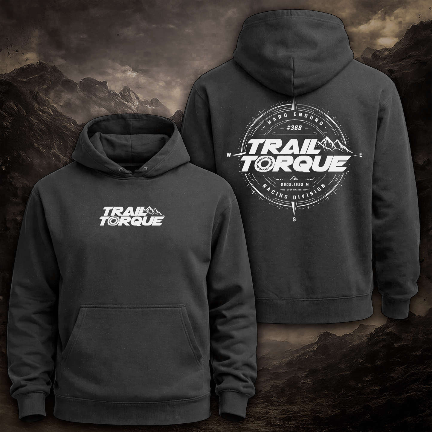 Trail Torque Compass Hoodie