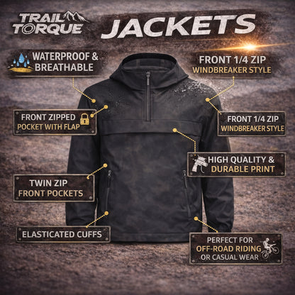 Trail Torque Classic Logo 1/4 Waterproof Jacket