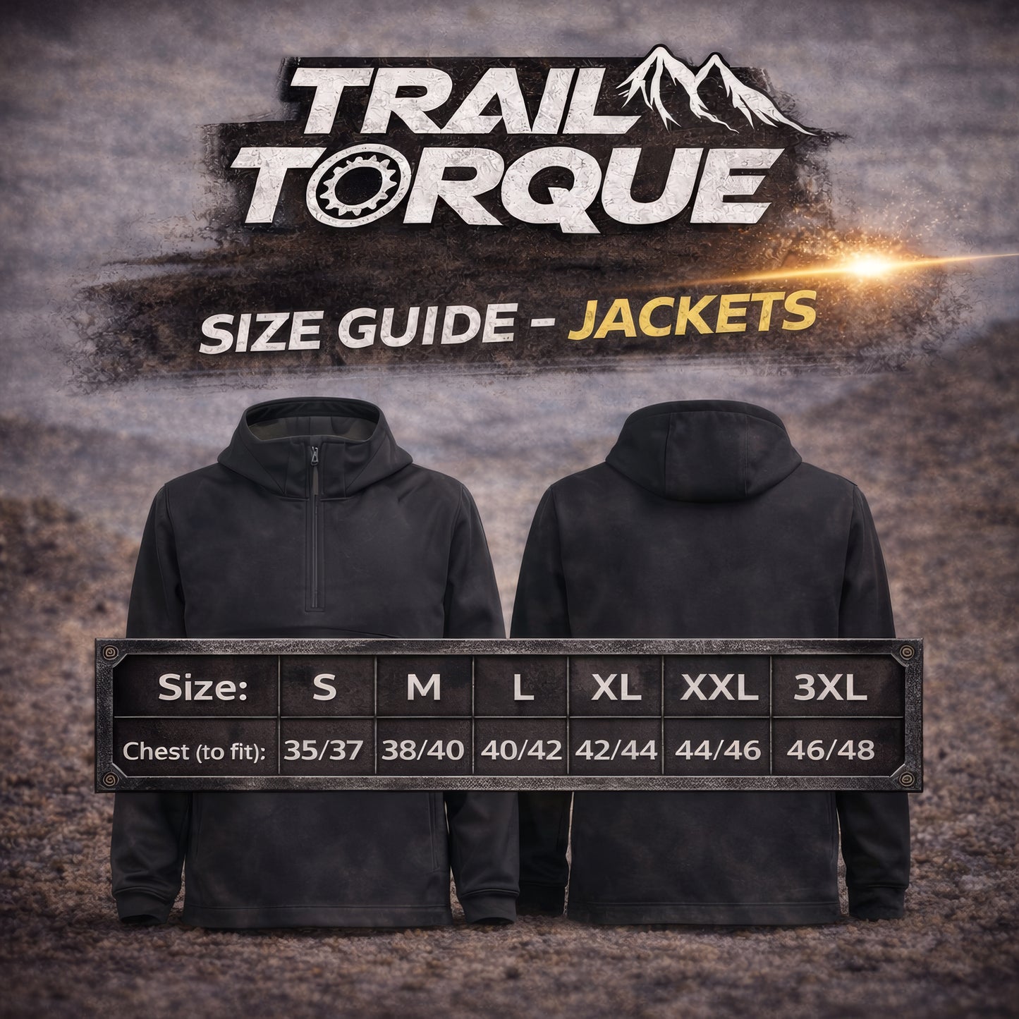 Trail Torque Classic Logo 1/4 Waterproof Jacket