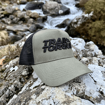 Embroidered Trail Torque Trucker Cap