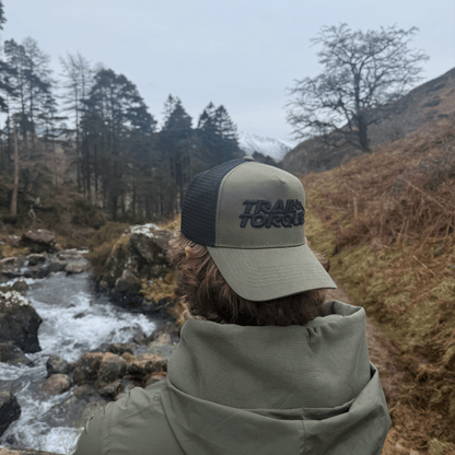 Embroidered Trail Torque Trucker Cap