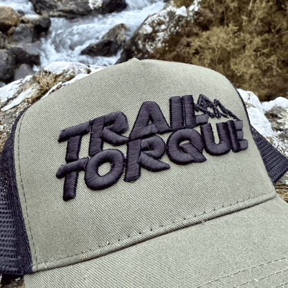 Embroidered Trail Torque Trucker Cap