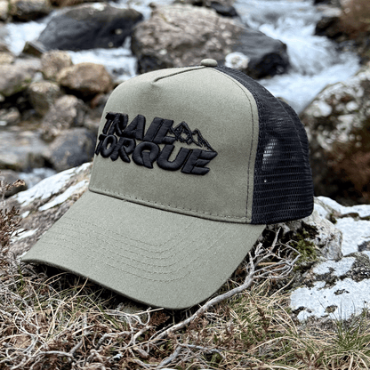 Embroidered Trail Torque Trucker Cap