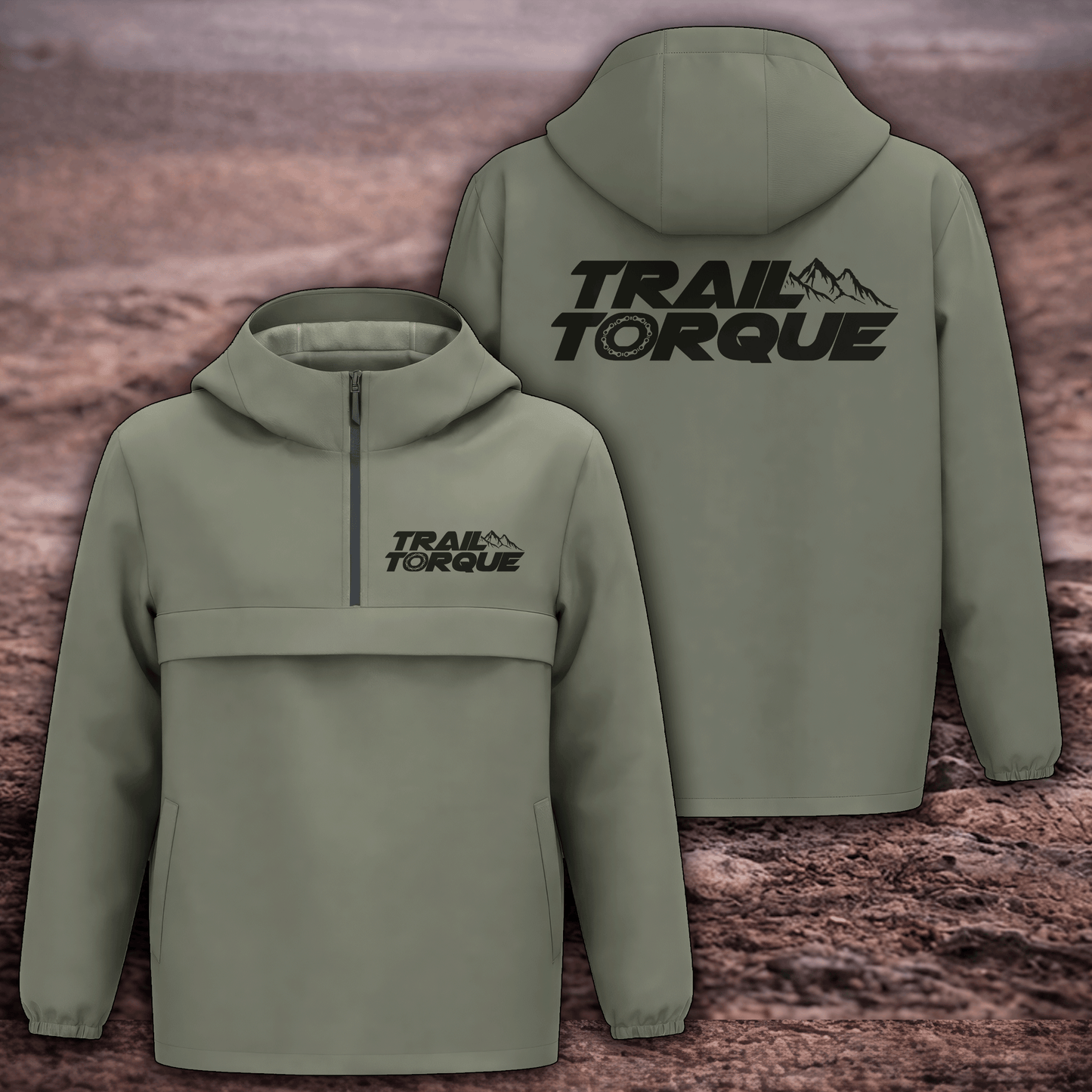 Trail Torque Classic Logo 1/4 Waterproof Jacket