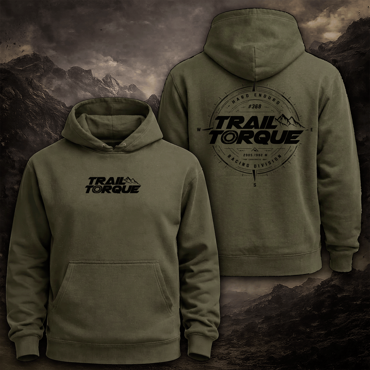 Trail Torque Compass Hoodie